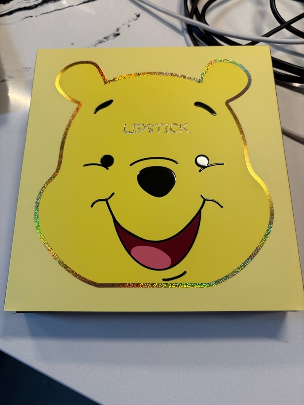 Yellow Winnie-the-Pooh Themed Lipstick Palette - Bright Yellow & Pink Shades